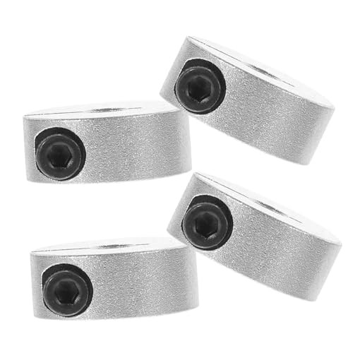 CIYODO Sturdy Aluminum Alloy Split Shaft Collars Set 5mm Hole 20mm Od 8mm Thick 4 Screws for Automotive