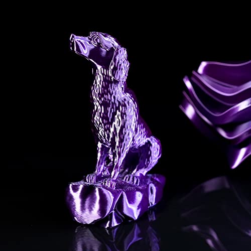 Image of Gratkit Silk Dual Color PLA Filament, Coextrusion PLA Filament 1.75mm, + /-0.03mm, 1KG /Roll, Silk PLA Black & Purple