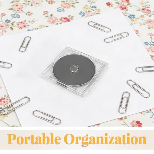 Yardenfun 20pcs Mini CD Jewel Case 8cm - Clear Plastic Mini DVDs Storage Box - Protective Disc Holder for 3-Inch CDs - Slim Packaging Case for Music Data by Yardenfun - Image 3