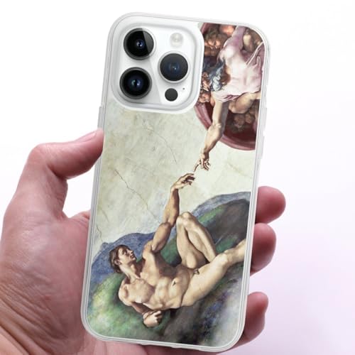 Coque en silicone pour iPhone 14 Pro Max Michel-Ange antichoc