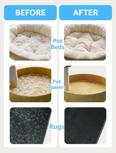 Image of 2 PCS Pet Hair Removal Tool - Lint Remover, Carpet Scraper & Shaver for Carpets - Dog & Cat Hair Remover with Carpet Rake for Car,Rugs,Couch,Furniture - Fur Cleaner Tool