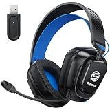 Skapendy 2,4GHz kabelloses Gaming-Headset für PS5, PS4, Switch, Mac, PC, Ultra-Niedriglatenz...
