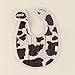 Itzy Ritzy Set of 3 Baby Bibs - Ultra-Soft Adjustable Infant & Toddler Bibs Made of Triple-Layer Cotton Muslin, Ideal for Drooling, Teething, & Eating - 3 Stylish, Coordinating Prints (Cow Print)
