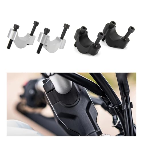 Guidon riser Tenere 700 noir usinage haute précision - 3