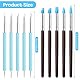 Wanmu 10 Stück Gummipinsel, Pinsel Set Acrylfarben Pinsel Silikonpinsel Modellierpinsel Colour Shaper Clay Shaper Modellier Werkzeug für Modellierung Malen