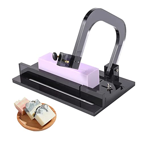 BOOWAN NICOLE Acrylic Soap Cutters For Soap Making Adjustable Stainless Steel Handmade Soap Mold Loaf Cutter Cutting Tool