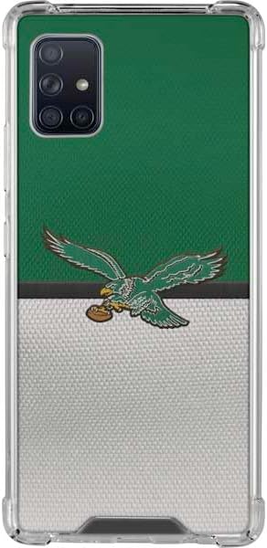 Skinit Clear Phone Case Compatible with Galaxy A51 5G - Officially Licensed NFL Philadelphia Eagles Retro Logo Design