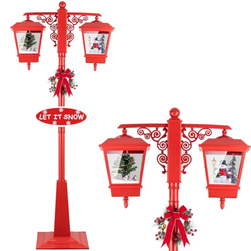 Bakaji Helle Weihnachtslaterne 2 Laternen mit 38 Lichtern 2...