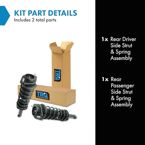 Image of TRQ Rear Strut and Spring Assembly Set 2 Piece | For 2009-2013 Subaru Forester