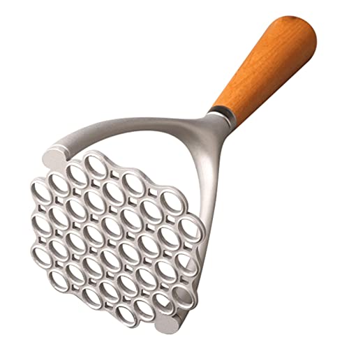 Triturador de patatas, machacador de carne de aleación de aluminio, cortador de carne de hamburguesa resistente al calor, cortador de alimentos, prensa multifuncional para patatas domésticas,