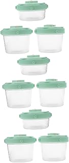 ibasenice Caixa De Leite Em Pó 9 Peças Fórmula Portátil Fórmula Portátil Comida De Viagem Para Bebê Fórmula Em Pó Dispensador De Fórmula De Viagem Pp Dispensador De Leite Em Pó