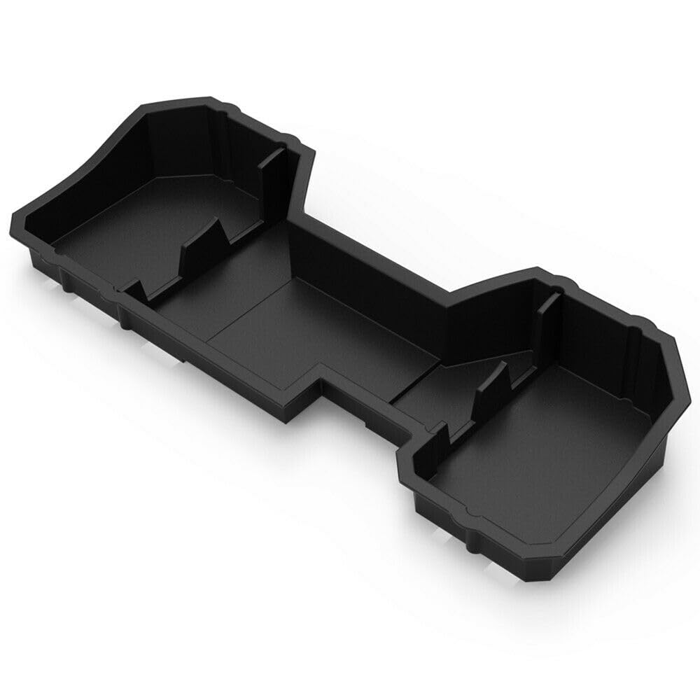 BURANIFUSION Underseat Storage Box for Chevy for Silverado 1500 14-19 for Silverado 2500HD/3500HD 15-19,for GMC for Sierra 1500 14-19 for Sierra 2500HD/3500HD 15-19 Crew (ABS Plastic,Black) WEF1783