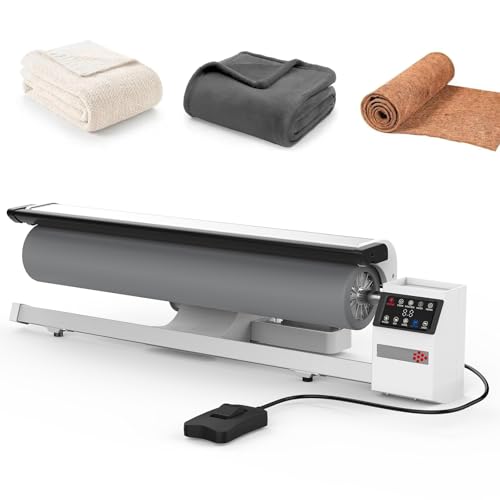 Rodillo de vapor giratorio profesional para uso doméstico y comercial, máquina de vapor continuo para planchar ropa, ropa, cortinas, sábanas y manteles