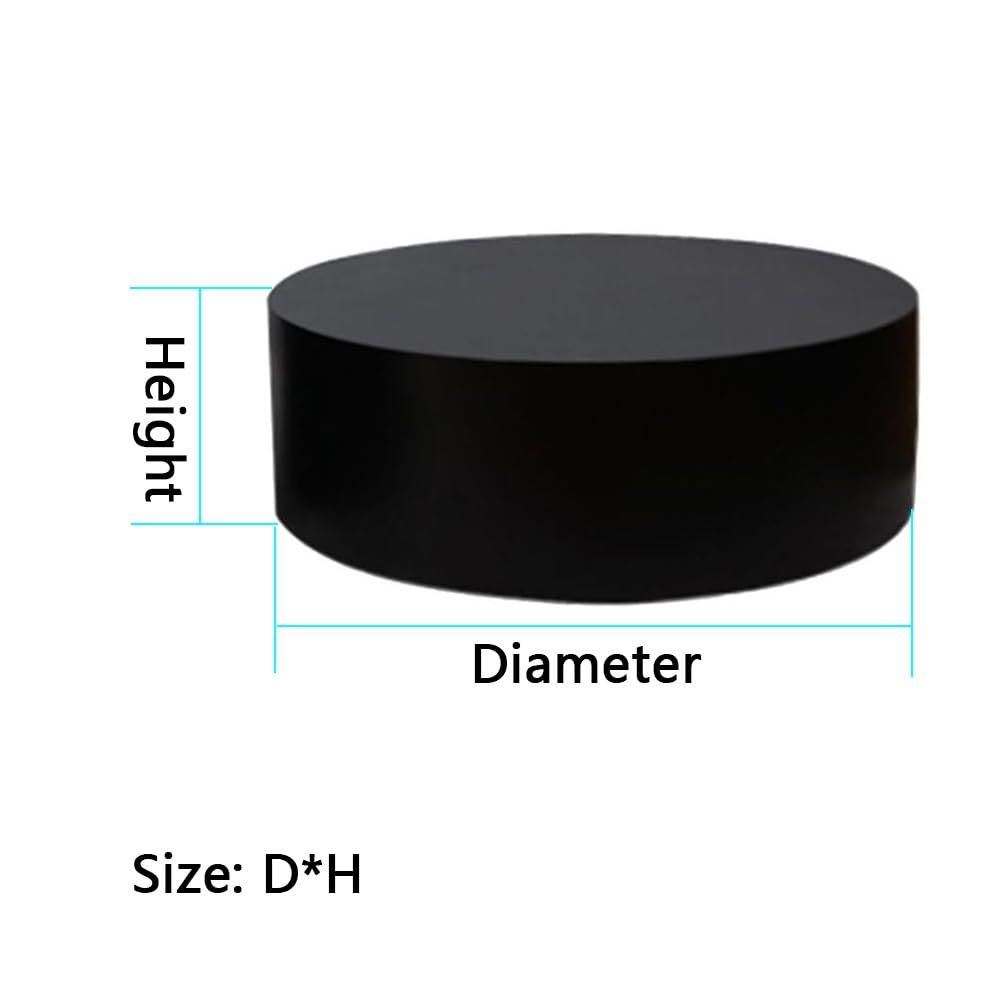 Espositore rotondo nero per scarpe, borse e manichini, 60 x 15 cm, base decorativa per eventi per vetrine e negozi da sposa, vetrina ideale per moda e accessori