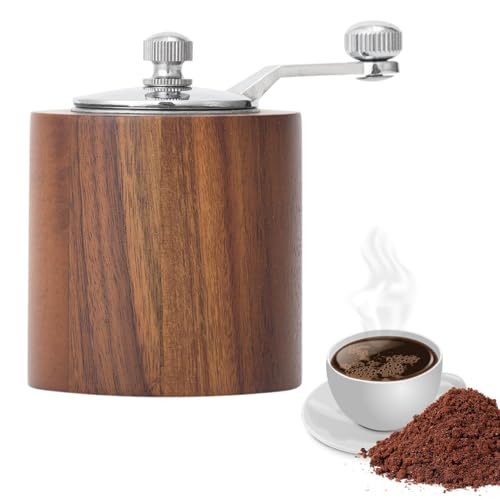 Generisch Molinillo de pimienta, juego de molinillos de mano de madera | Molinillo de café manual – Picadora para sal, pimienta, sésamo, nueces, comino