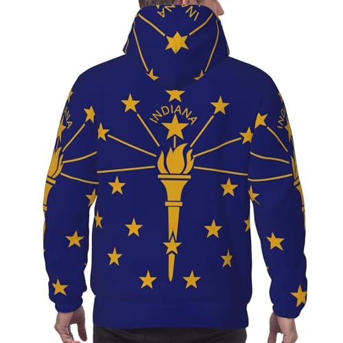 Sweat à capuche épais homme Indiana molletonné taille S à XXL