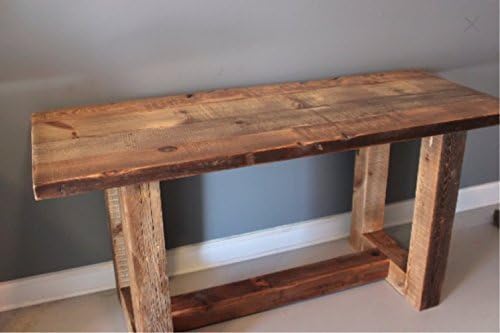 Wooden Beam Dining Table Thick Top, Kitchen Table, Desk, Rustic, Reclaimed Wood Table, Barn Wood Furniture, Free Shipping, Reclaimed Dining Table, Dining Table
