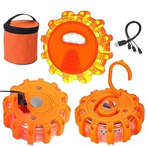 Tetsmg LED Warnleuchte Wiederaufladbar, 3 Stück