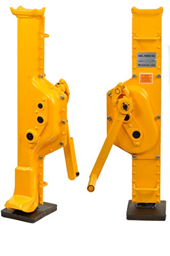 Pro-Lift-Werkzeuge Staallier 5t lier met ratelcrank voethoogte 75 mm Low Steel Jack handlier lier lier lier 5000 kg