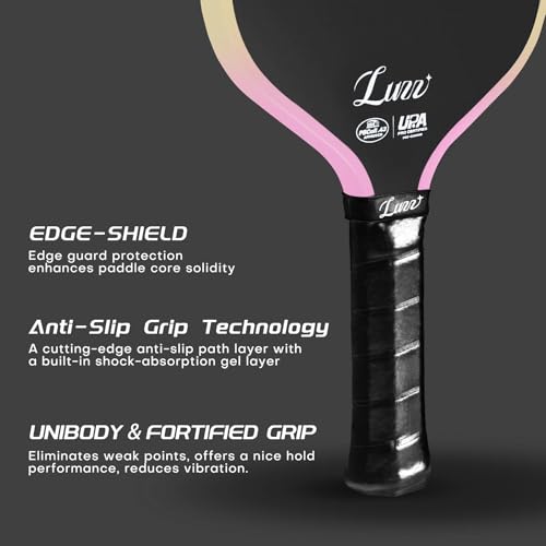 Luzz Pickleball Paddle Cannon Candy Thermoformed T700 Carbon Fiber by LUZZ PICKLE - Used condition - Image 4