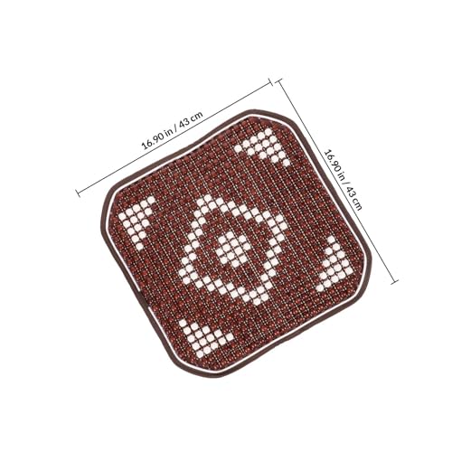 Cojín transpirable de cuentas de madera con base antideslizante para asiento 2