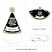 Big Dot of Happiness Adult 40th Birthday - Gold - Mini Cone Birthday Party Hats - Small Little Party Hats - Set of 8