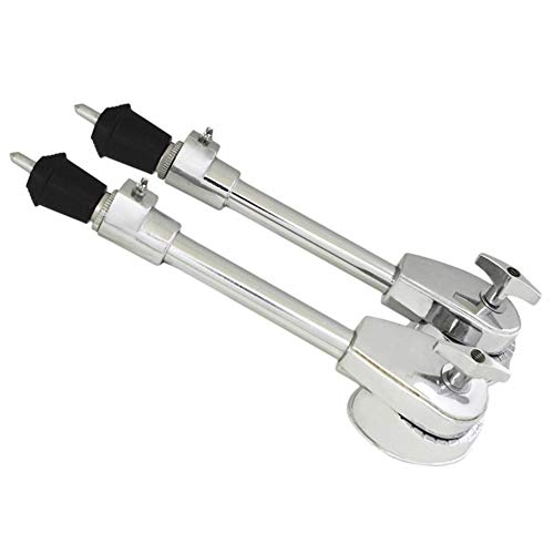 XIAOFANG 2pcs Professionnel Tambour Leg Bass Drum Spurs Jambes avec Pieds Anti-dérapant Percussion Accessoires Instrument (Color : Silver)