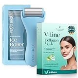 PLANTIFIQUE Eisrolle zur Gesichtsmassage & Kühlung – Gesichtsroller gegen Schwellungen,...