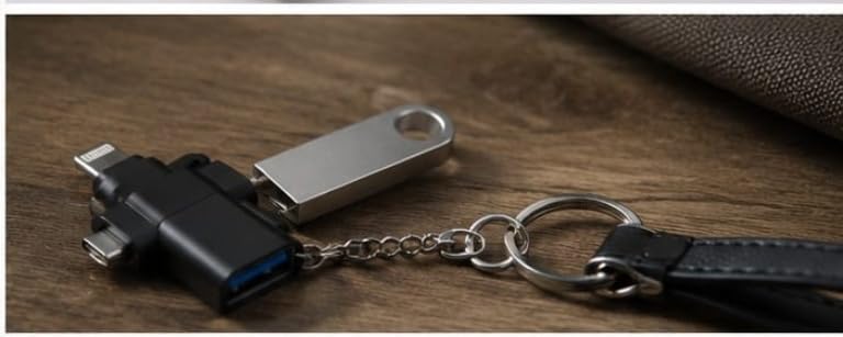 Image of 3-in-1 Universal USB OTG Adapter for Type-C, Micro USB & Lightning Devices