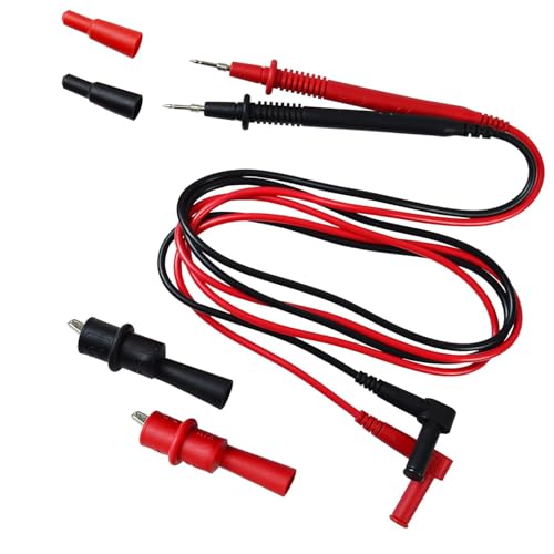 ZIBOO KIT-14 Test Lead Set,Compatible with Fluke Ideal Simpson mprobe/Compatible with Hioki Fieldpiece/Extech/Digital Multimeter/Clamp Meter 4mm Banana Compatible with Hioki Klein Tools 69410