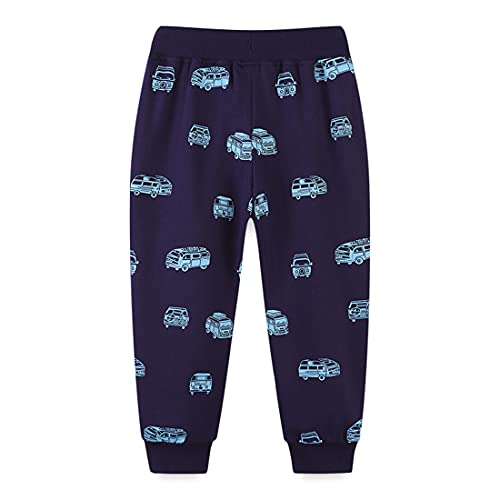 Little Boys Kids Spring Autumn Active Athletic Casual Dinosaur Cotton Sweatpants Cartoon Jogger Sport Pants2