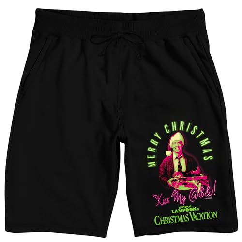 National Lampoon’s Christmas Vacation Clark Merry Christmas Men’s Black Sleep Pajama Shorts