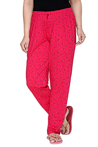 Image of CUPID Woman's Regular Fit Cotton Pyjamas Comfortable Night Pajamas Track Pant, Lowers, Daily Use Lounge Wear Pants for Ladies