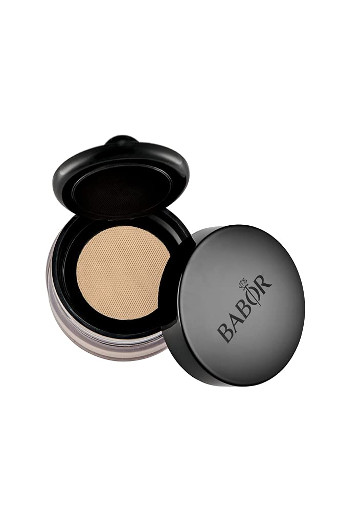BABOR MAKE UP Mineral Powder Foundation, loser Puder aus mineralischen Pigmenten, mit guter Deckkraft, besonders hautverträglich, 20 g