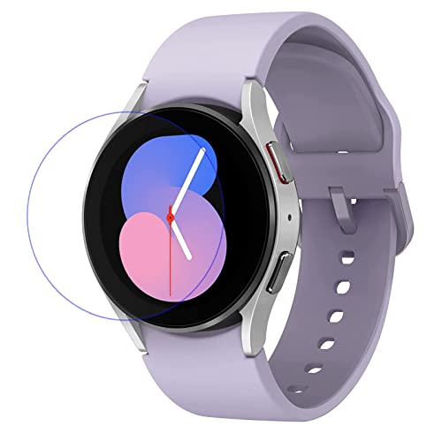 Lokeke Film protecteur d'écran en verre trempé de qualité supérieure compatible avec Samsung Galaxy Watch 5 40 mm, fabriqué à partir de verre véritable (40 mm) Cover