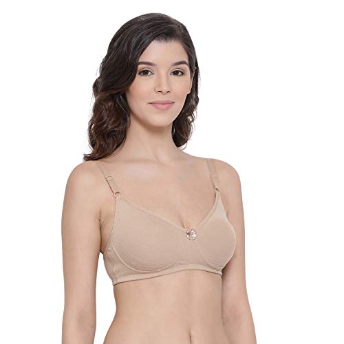 Image of Lyra Women's Moulded Encircled Bra(513) Pack of 2 White & Black,30B