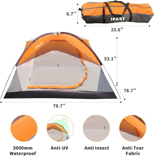 Carpa portátil impermeable ligera para 3 personas miniatura 6