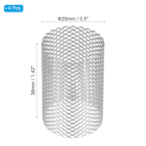 Image of PATIKIL 4 Pcs 25mm OD Strainer Mesh, 36mm H Screen Y Shaped Strainer Filter Valve Mesh Screen 304 Stainless Steel Strainer Mesh for Debris Pump Water Oil Separation
