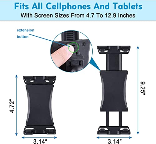 Jubor Bike Tablet Holder, Portable Bicycle Car Phone Tablet Mount For Indoor Gym Treadmill, Spinning, Exercise Bike Ipad Holder, Ipad Pro, Ipad Mini, 2, 3, Ipad Air, Iphone Smartphone #TOP2