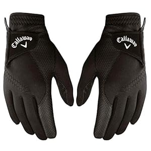 CALLAWAY Guantes para Hombre Agarre Térmico (1 Par), Negro,