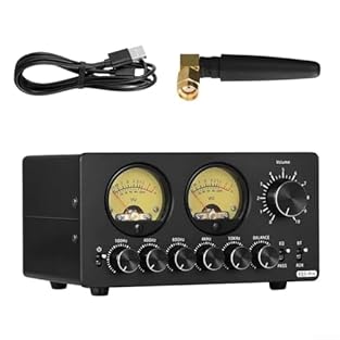 [VINTAGE VU METERS & WIRELESS STREAMING] Enjoy real-time audio level from dual VU meters while connecting via for a cable-free listening experience. [BYPASS FUNCTIONALITY FOR AUTHENTIC SOUND] Use bypass mode to listen to original audio signals withou...