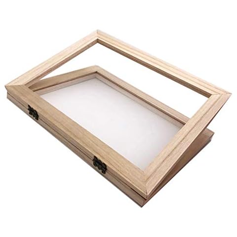 Sanmum Paper Making Frame & Deckle Traditional Wooden Papermaking for Handmade DIY Paper Crafts (34 x 25 x 3 cm) Cover