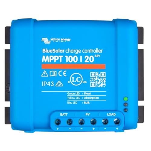 Victron Energy Bv (Holanda) Bluesolar Mppt 100/20 Hasta 48V, Nt-1230 Other, Blue, One Size
