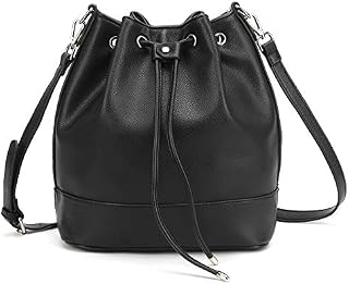 AFKOMST Bucket Bag for Women,Drawstring Shoulder Bag and Designer Ladies Handbags with 2 Shoulder Straps