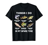 Things I Do in My Spare Time Fishing Boys Men Bass Fishing T-Shirt
