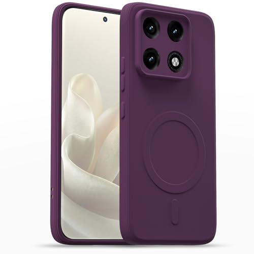 Image of Pikkme Back Cover for Motorola Moto Edge 70 Pro 5G Soft Matte Silicone Mag-Safe Design (Mag-Safe Not Support) Camera Protection | Slim Fit Bumper Cover (Purple)