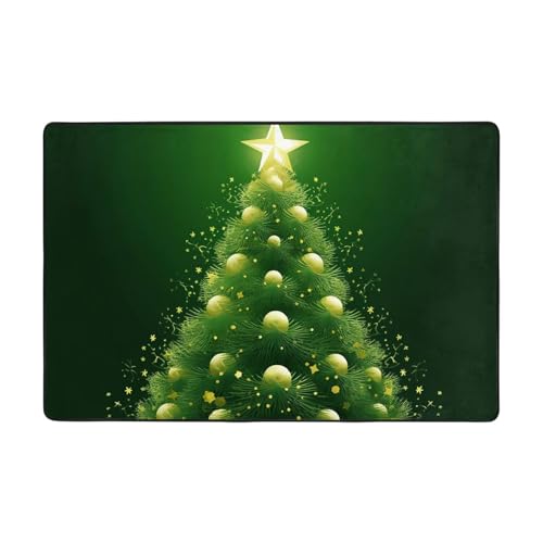 Tapis absorbant antidérapant vert lavable grand format 91x61 cm