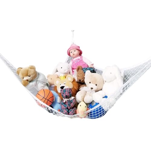 Image of Prince Lionheart Jumbo Hammock for Stuffed Animals - Large Toy Hammock Storage for Toys and Stuffed Animals Net Ideal for Corners, Storage for Stuffies, Plushies, Squishmallows, and More