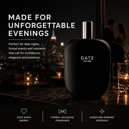 Image of Fragrance One Distinctive Men's Fragrance | Date for Men | Aromatic Wood Notes | Eau de Parfum for Men | Intensive | Suitable for Everyday Use (1.7 fl. oz. / 50 ml, DATE)