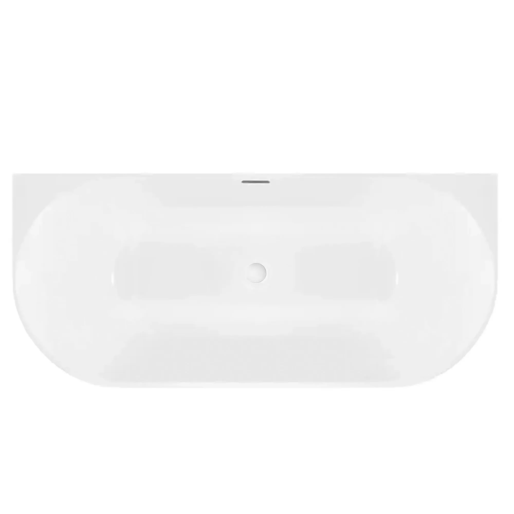 Rea - Bañera Capri Slim 170 Tapa negra - Acrílico - Blanco - 169,5x79,5x58 cm